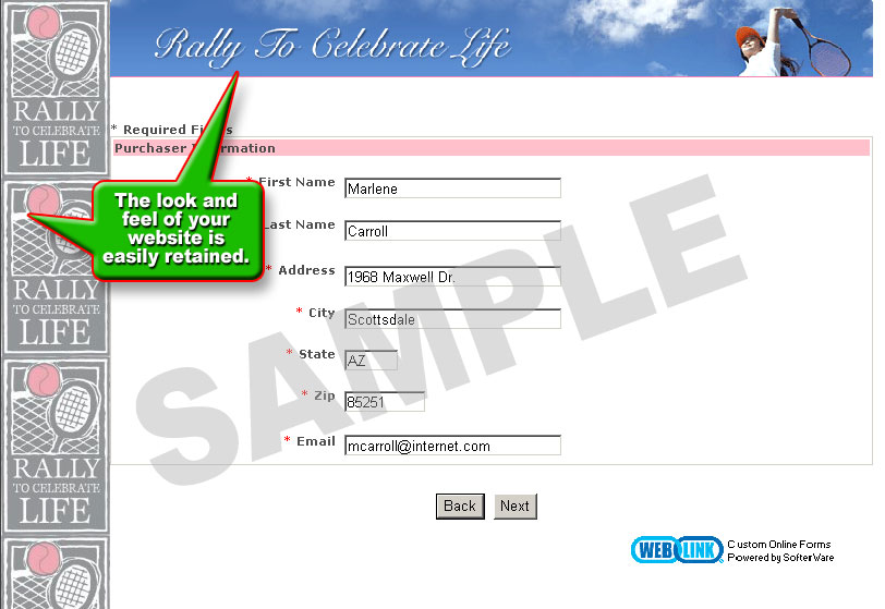 Online Event Registration Form Example