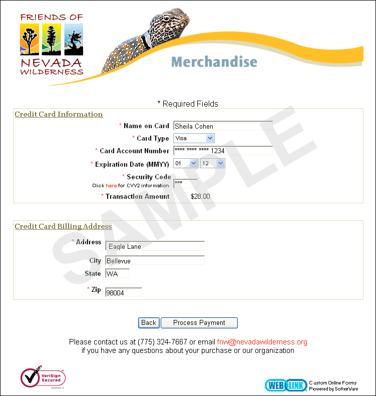 Online Donation Form