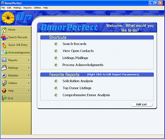 NonProfit Software DonorPerfect NonProfit Fundraising Software