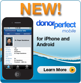 New! DonorPerfect Mobile for iPhone and Android