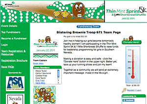 girl scouts DonorPages