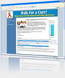 Online Fundraising Webpage