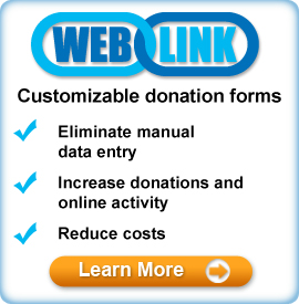 Use WebLink to create custom donation forms
