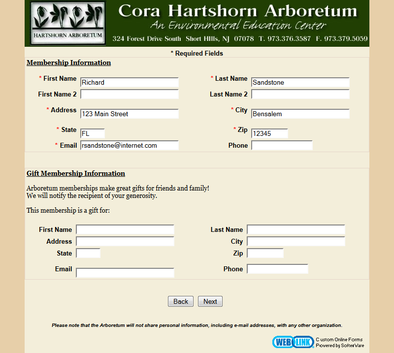 online donation page samples amp other examples of weblink online samples