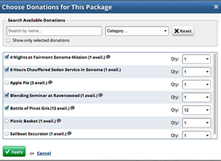 Nonprofit fundraising events and auction software